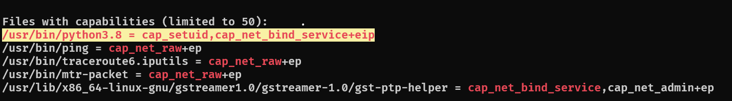 Python setuid exploitation to gain root